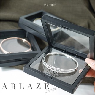 Ablaze Luxury 💫💎 กำไลข้อมือพร้อมกล่องPE ฟิล์มใสสุดหรู กันฝุ่นได้ ป้องกันการเกิดออกซิเดชั่น Mottashop