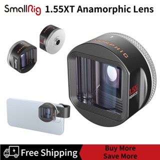 SmallRig 1.55XT Anamorphic Lens/Phone Cinematic Filmmaking Lens Mobile Lens for iPhone 13 12 11 and Android, 2.76:1 Widescreen Ratio Imaging and Blue Flares Lens 3578