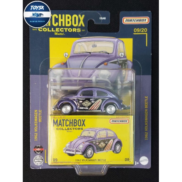 Toysk Car Model 1962 VW Beetle Matchbox 1962 VW Beetle Matchbox 1 Scale 64 Scale