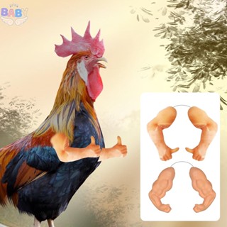 ของเล่นแขนไก่ ซิลิโคน ปลอด BPA ถอดออกได้ สําหรับไก่ Hens SHOPCYC9961 1 คู่