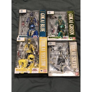 S.H.Figuarts gokai yellow,blue,green, &amp; silver