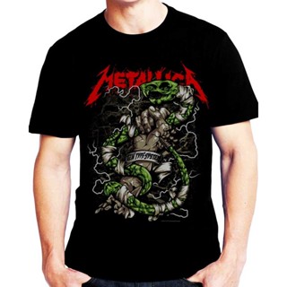 🌟​พร้อมส่ง​🌟 129 Metallica ROCK เสื้อยืด เสื้อวง เสื้อดำ สกรีนลายอย่างดี ผ้าหนานุ่ม ไม่หดไม่ย้วย  T SHIRT S M L XL _31