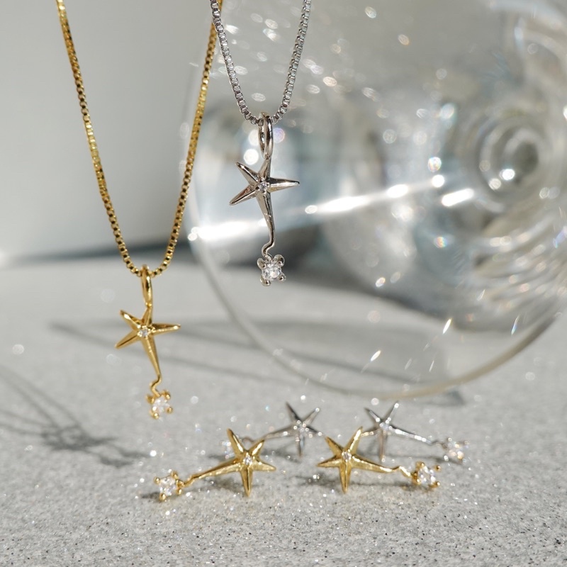 RINDA.STUDIO – RD Sparkle Wish Star necklace  (สร้อยคอ)