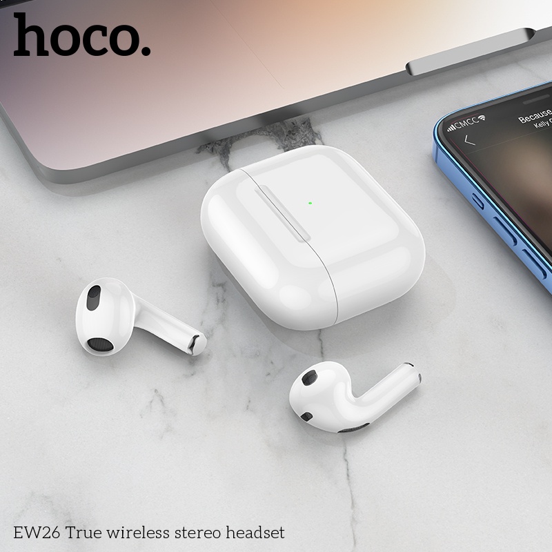 HOCO EW26 หูฟังบลูทูธ TWS สมอลทอร์ค แบตทน 150ชม. รองรับทุกอุปกรณ์ หูฟังไร้สาย BT 5.3 For iOS, Android Bluetooth hc3