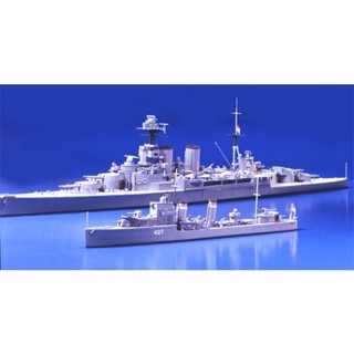 [ชุดโมเดลสเกลประกอบเอง] TAMIYA 31806 1/700 British Battle Cruiser Hood &amp; E Class Destroyer (Battle of The Denmark Str...