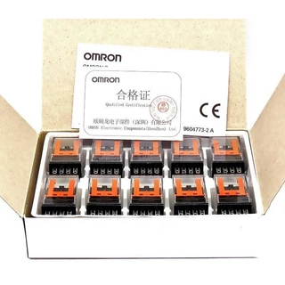 รีเลย์ ของแท้ใหม่ MY2N-GS MY4N-GS แถมซ็อกเก็ต 12VDC 24VDC 220vacราคาต่อชุด