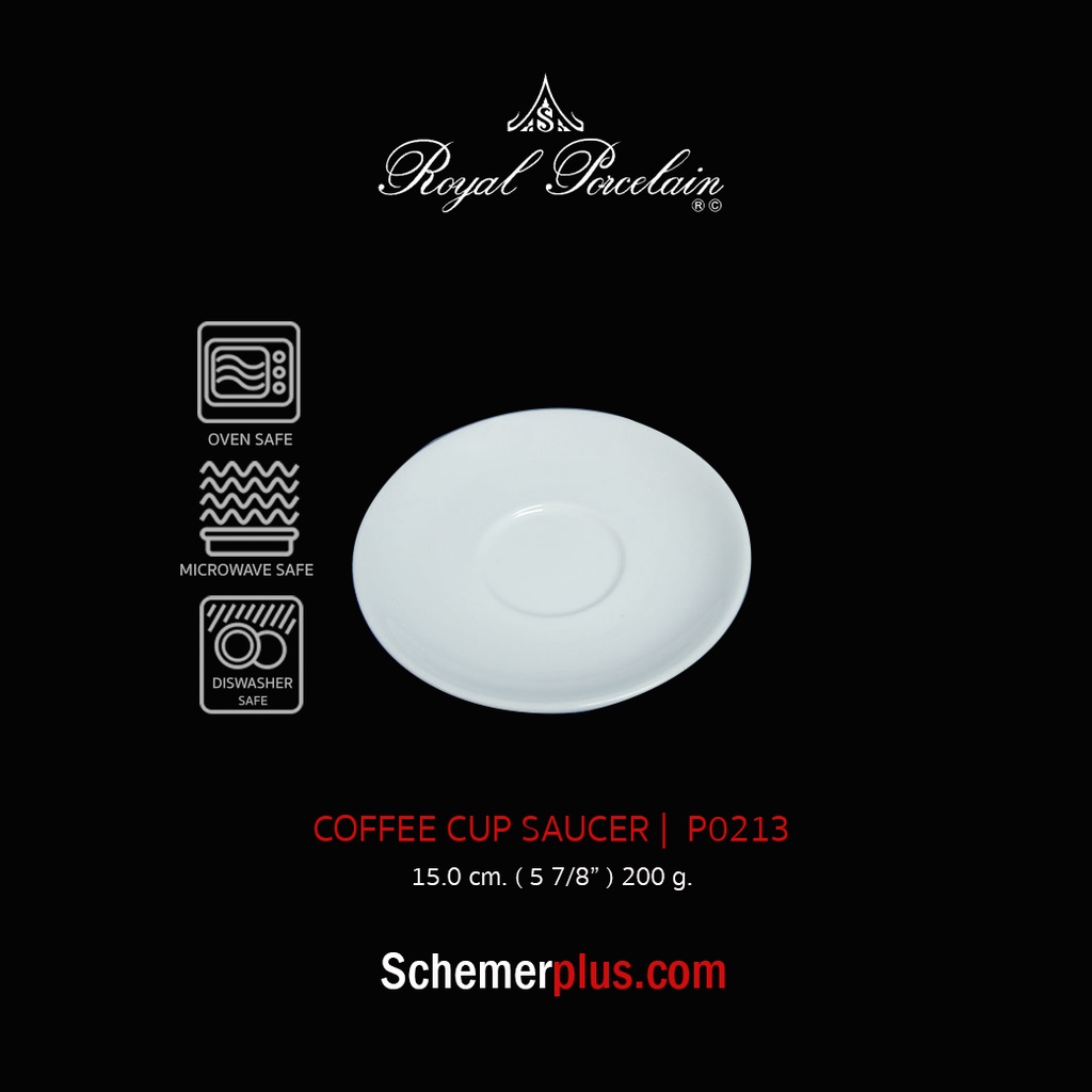 แก้วกาแฟเซรามิกสีขาว P0231 (Coffee cup) ขนาด 0.20 L. เนื้อพอร์ซเลนเกรดพรีเมี่ยม