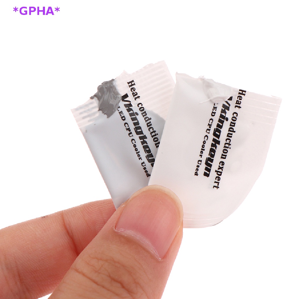 GPHA&gt; 20Bags/set Grey/White Silicone Compound Thermal Paste Conductive Grease Heatsink For CPU Chipset Notebook Cooling Computer Thermal Paste new