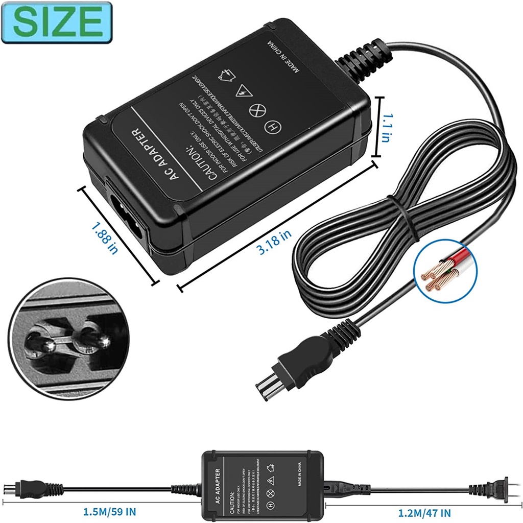 8.4V1.7A AC-L200 สําหรับ Sony Handycam Camcorder Charger DCR-SX40 DCR-SX44 DCR-SR45 DCR-SR47 DCR-SX63 DCR-SX65 DCR-SX85 DCR-SR68 DVD อะแดปเตอร์ DC-SR610 สายไฟ DC-SR10 DC-SR6