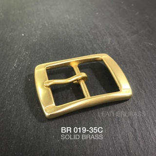 BR019-35D หัวเข็มขัดทองเหลือง ขนาด 35 มิล ** ราคาต่อชิิ้น** leatherbrass