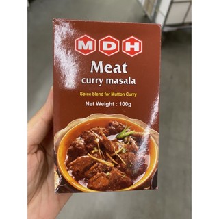 Meat Curry Masala Spice Blend For Mutton Curry ( MDH Brand ) 100 G. เครื่องเทศรวม ( ตรา เอ็มดีเอช ) เคอร์รี่ มาซาลา ฟอร์ มีท