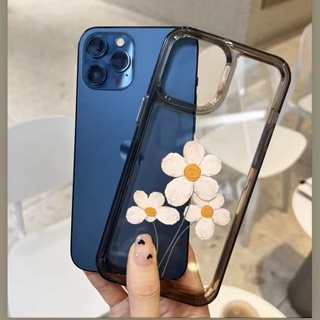 เคสโทรศัพท์มือถือแบบนิ่ม TPU ใส กันกระแทก ลายดอกทานตะวัน สําหรับ IPhone 14 13 11 12 Pro XS Max X XR 7 8 6 6S Plus