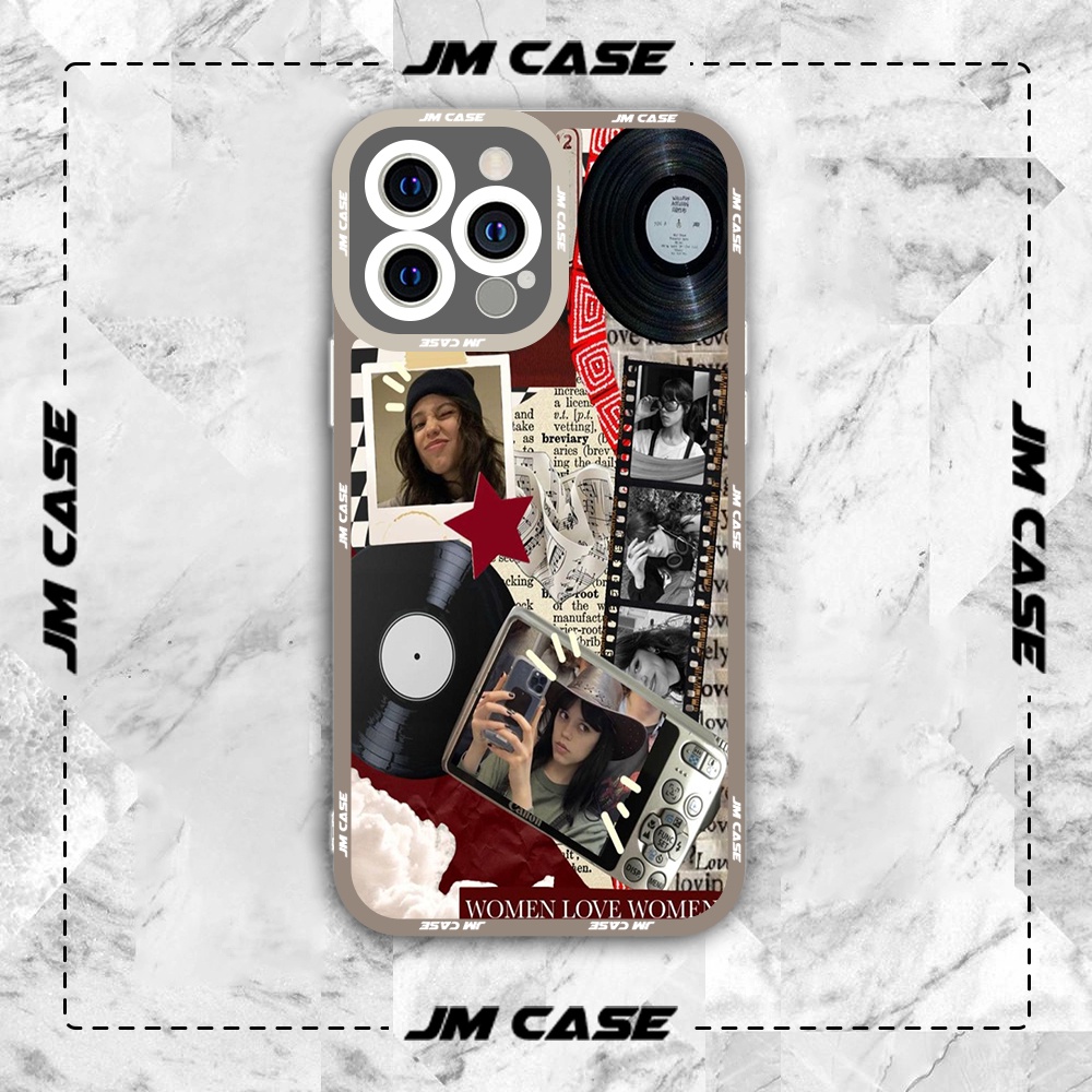 OPPO SAMSUNG XIAOMI JMCase Jenna Ortega Collage เคส iphone ขอบสี่เหลี่ยมของ Addams Family