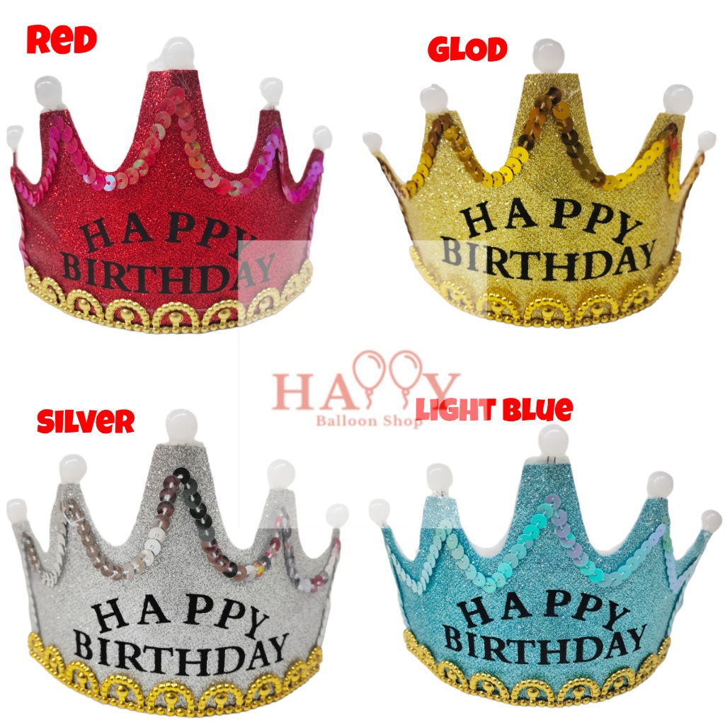Mahkota ( Crown ) Led Happy Birthday