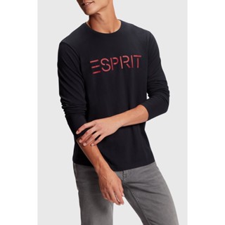 ESPRIT Mens Regular Logo Tee - TONAL LOGO