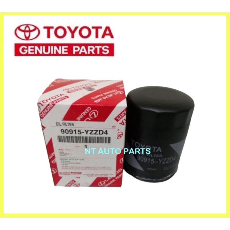 กรองน้ํามันเครื่อง ORGINAL Toyota 100% - 90915-YZZD4 - Hilux Innova Hiace Fortuner
