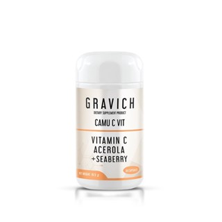 Gravich Camu C Vit 30 capsules อาหารเสริม วิตามิน ซี สารสกัดผลไม้ธรรมชาติ ให้ผิวกระจ่างใส