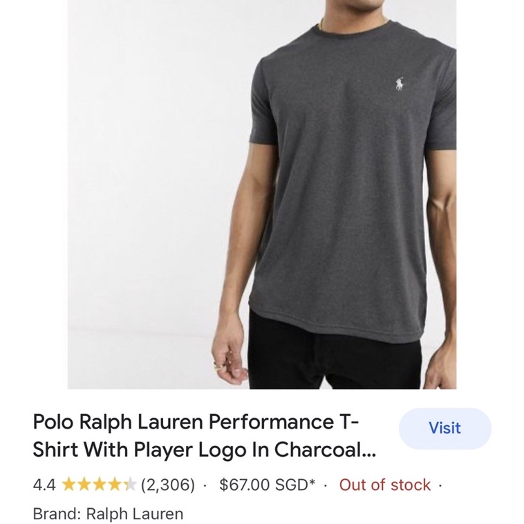 POLO RALPH LAUREN POLO RALPH LAUREN PERFORMANCE T-SHIRT เสื้อยืด ที-เชิ้ต แขนสั้น