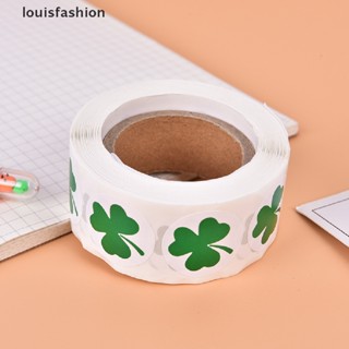 Lfth สติกเกอร์ฉลาก Shamrock Clover Roll 1 นิ้ว สําหรับเด็ก 500 ชิ้น