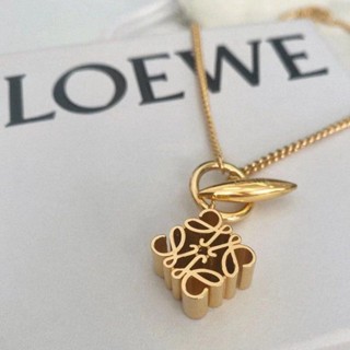 Loewe ใหม่ สร้อยคอแฟชั่น หรูหรา ระดับไฮเอนด์ เหมาะกับฤดูใบไม้ร่วง และฤดูหนาว สําหรับผู้หญิง