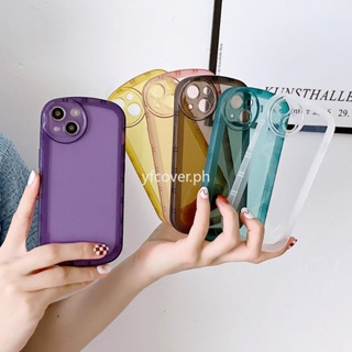 เคสโทรศัพท์มือถือแบบนิ่ม TPU ใส กันกระแทก ลายตาโต แองเจิล สีพื้น สําหรับ OPPO Reno 8T 4G 5G 8Z 7Z 8 7 6 5 5G 4G