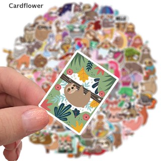 &lt;Cardflower&gt; 100Pcs Cute Sloth Animal Sticker For DIY Water Bottle Bicycle Skateboard On Sale