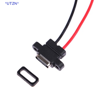 Utzn&gt; ใหม่ ซ็อกเก็ตเชื่อมต่อ USB 3.1 Type-C 2Pin SMD SMT ตัวเมีย ชาร์จเร็ว 2 ชิ้น