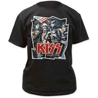 [COD] เสื้อยืดผ้าฝ้าย 100% พิมพ์ลาย Kiss Us Tour 76 พลัสไซซ์ พลัสไซซ์ สําหรับผู้ชาย ของขวัญคริสต์มาสS-5X