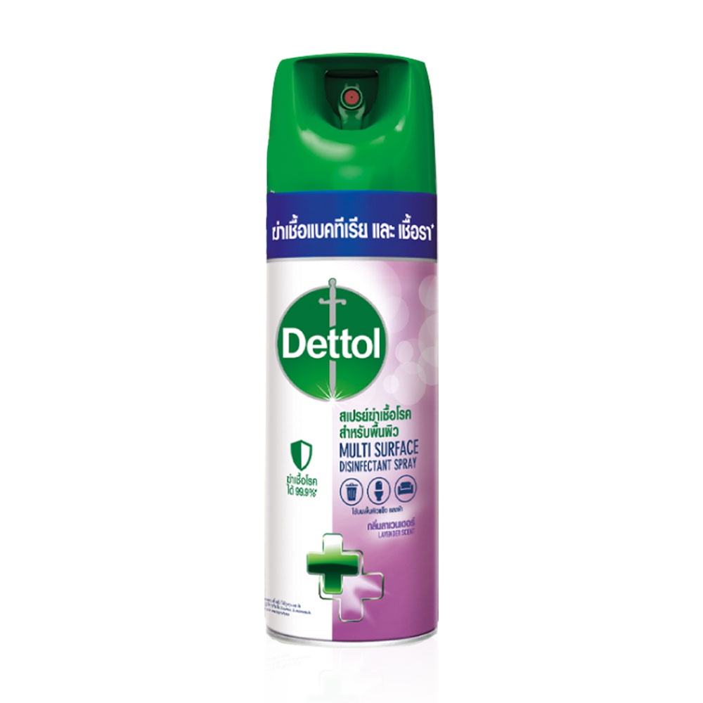 Dettol Disinfectant surface Spray เดทตอล อิสอินเฟคแทนท์ 225 - 450 ml สเปรย์ฆ่าเชื้อโรค แอลกอฮอล์ แอลกอฮอล์สเปรย์ 1 ขวด