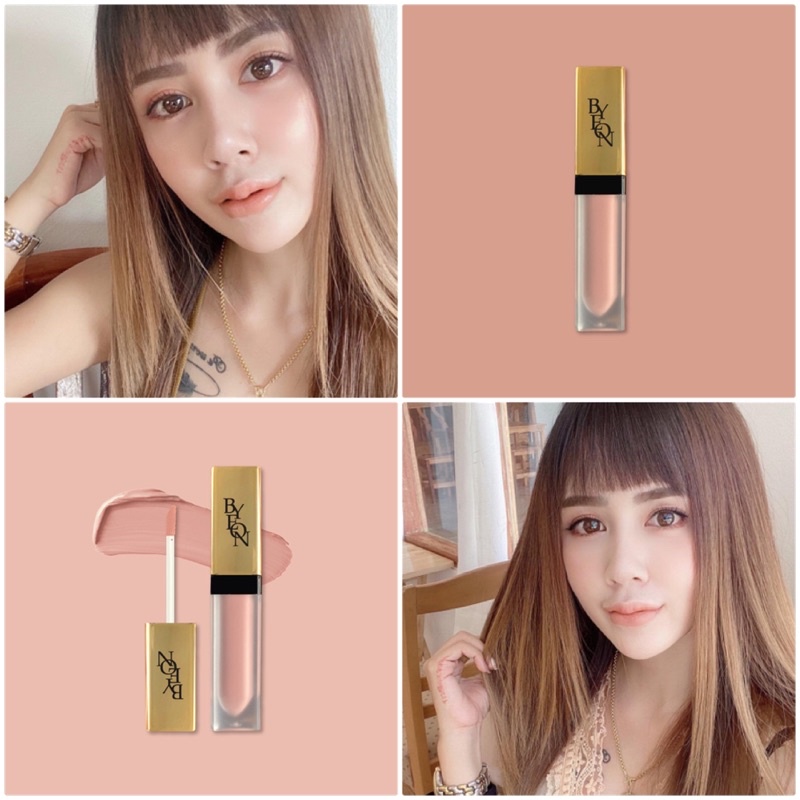 Byeon 216 nude scene สีใหม่ลิปบียอนสีเนื้อนู้ดขั้นสุดเพอเฟคแมทบางเบาเนียนนุ่ม นู้ดเนื้อสำหรับบรองพื้นปาก ราคา ถูกที่สุด ดีลบีเคเค แกลเลอรีภาพที่ 6