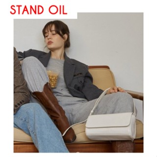 [STAND Oil] กระเป๋าสะพายไหล่ กระเป๋าหนัง ใส่เนย 2 สี