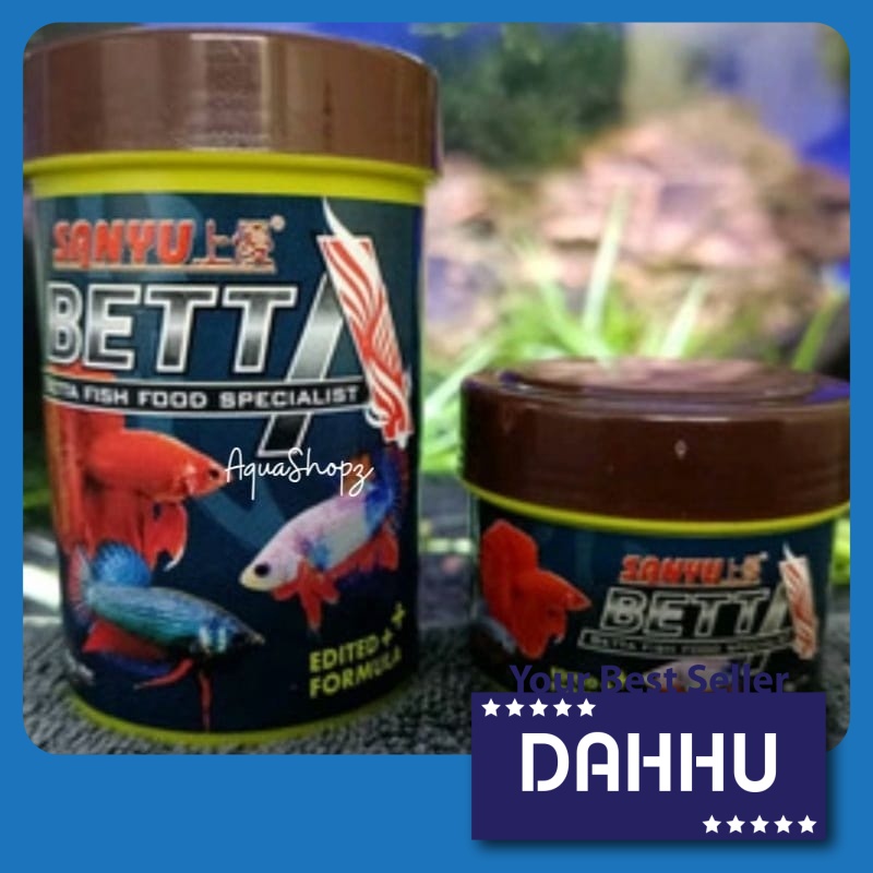 Sanyu Betta Gold Betta Food / Makan ikan Laga,fish aquarium ikan guppy betta 8g & 39g