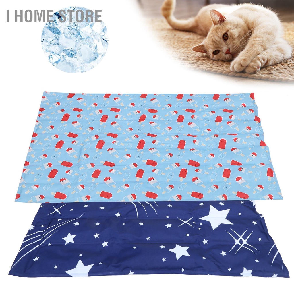 Dog Ice Pad Cartoon Pet Gel Soft Summer Cooling Mat for Kennels Sofa Bed Floor