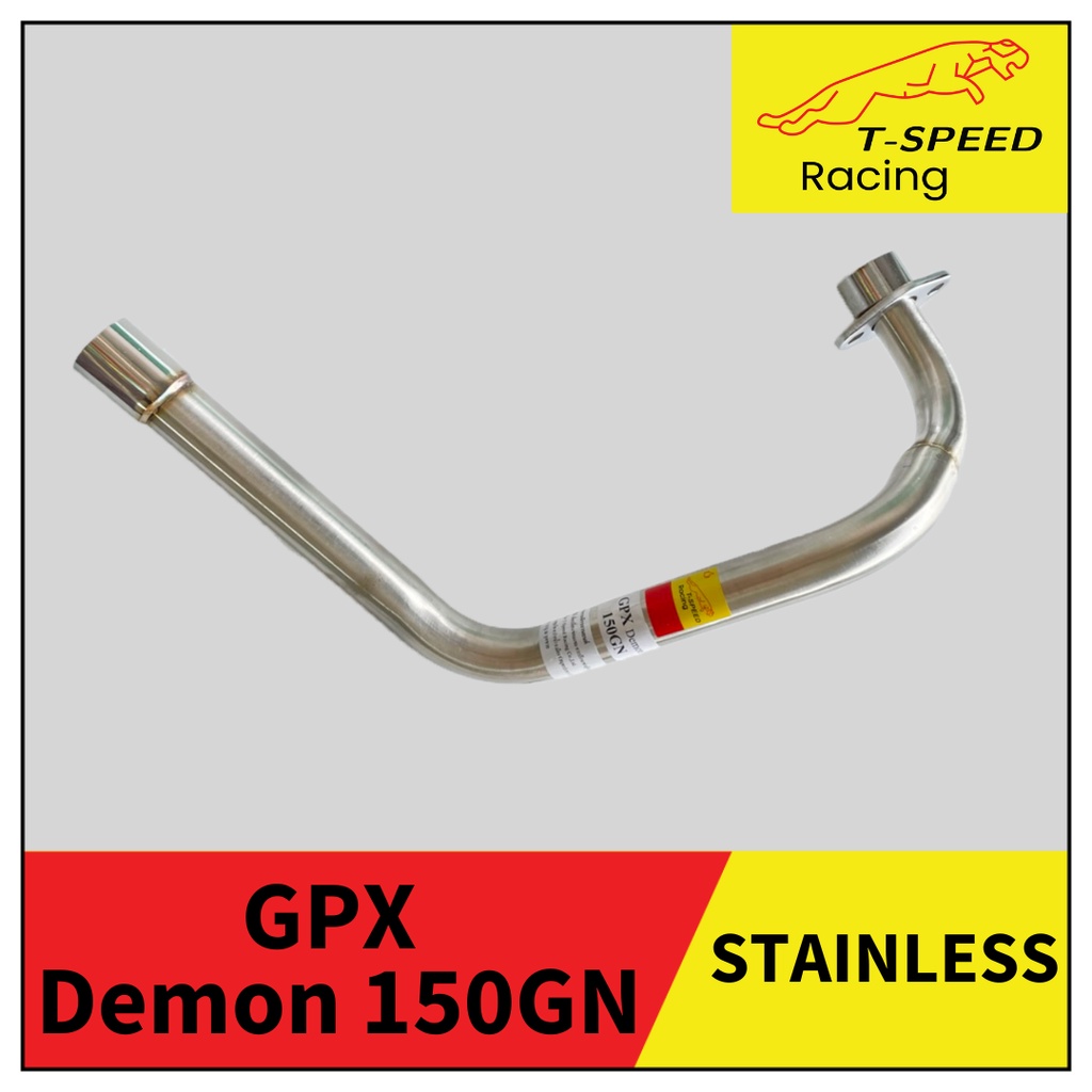 คอท่อ GPX Demon 150GN 🔩 Stainless steel แท้ เกรด 304 หนา: 1.2 มิลลิเมตร Size: STD