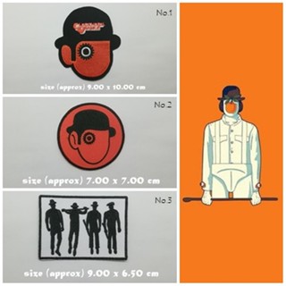 A Clockwork Orange ตัวรีดติดเสื้อ แจ๊คเก็ต อาร์ม  ยีนส์ Hipster Embroidered Iron on Patch  DIY