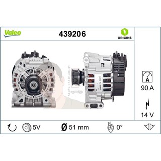 439206 ไดชาร์จ Valeo รุ่น BENZ M166,M266 W168