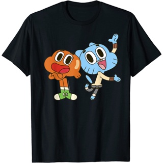 Cn Gumball and Darwin Adult T-Shirt Best Friends T-Shirt