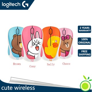 logitech เมาส์ไร้สายน่ารักสําหรับคอมพิวเตอร์และบ้าน