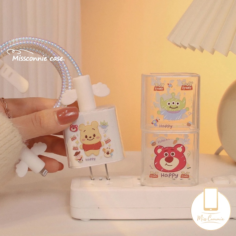 5 in 1 การ์ตูนชินจัง จิบิ มารุโกะ วินนี่ ที่ชาร์จ ปลั๊ก USB ปลั๊ก Type-C สายสปริง ป้องกันข้อมูล จัดระเบียบ ลวดผูก สายไฟนิ่ม TPU