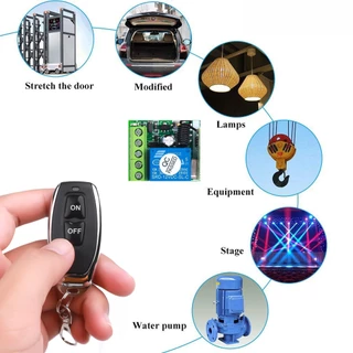 433 Mhz RF รีเลย์สวิตช์ควบคุมระยะไกลไร้สาย 433mhz DC 12V 1CH โมดูลรับสัญญาณ สําหรับเรียนรู้โค้ดส่งสัญญาณระยะไกล DIY