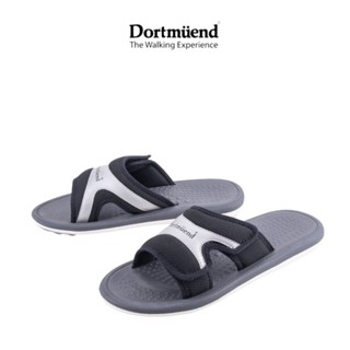 Dortmuend CC015 Black-Grey "Sport Sandals" รองเท้าสุขภาพลำลอง หลังเล่นกีฬา