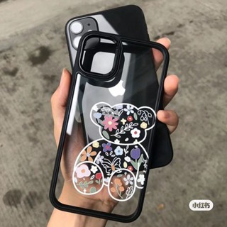 Floral Bear Phone Case For Iphone11 Phone Case 13promax iPhone X/Xs8p Drop-Resistant 12