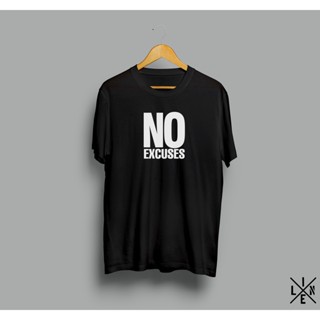 เสื้อยืด พิมพ์ลายคําคม Xline Distro NO EXCUSES