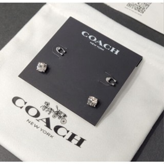 พร้อมส่ง ของแท้ Coach Signature C Stud Earrings Set (Set of 2/Set of 3) (Various)