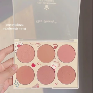 พาเลท​อายแชโดว์​ &​ บลัชออน 8 สี Hasaya​ Girl​ Blush โทนส้มส้มน้ำตาล โทนอิฐ โทนชมพูตุ่น เนื้อแมตต์ สีสวย ติดทน 4u2