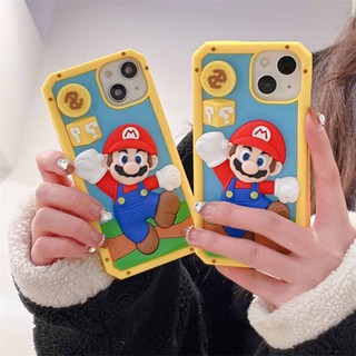 เคสโทรศัพท์มือถือซิลิโคน ลาย Mario สําหรับ Iphone 14 Pro Max 13 Pro Max 11 ProMax 12 ProMax