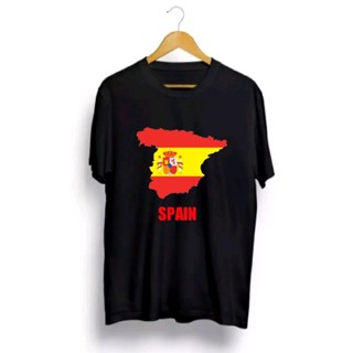 เสื้อยืด พิมพ์ลาย spain World Cup 2022