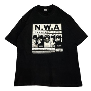 เสื้อยืด ลาย Ruthless SOECITY OVERSIZE "N.W.A" สีดํา