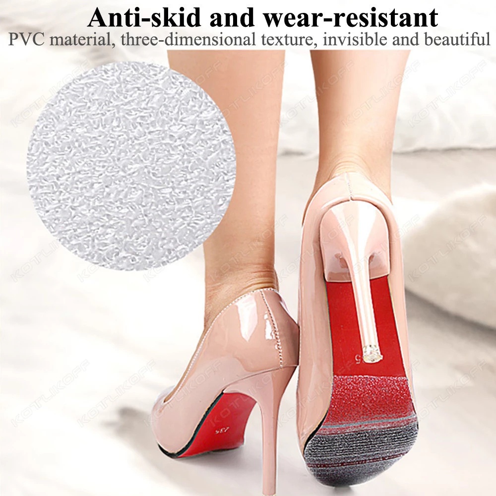 รองเท้าผ้าใบด้านล่าง Pad Forefoot ส้นสูง Sole Protector ทนต่อการสึกหรอ Self-Adhesive 1 ม้วนลื่น Cuttable รองเท้า Sole Protector สติกเกอร์ยางเบาะพื้นรองเท้า