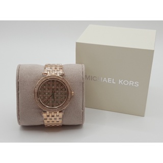 นาฬิกา   MICHAEL KORS WOMENS MK3399  DARCY QUARTZ  SWAROVSKI ROSE GOLD TONE STAINLESS STEEL WATCH 39 MM  รอบข้อมือ 18 ซ